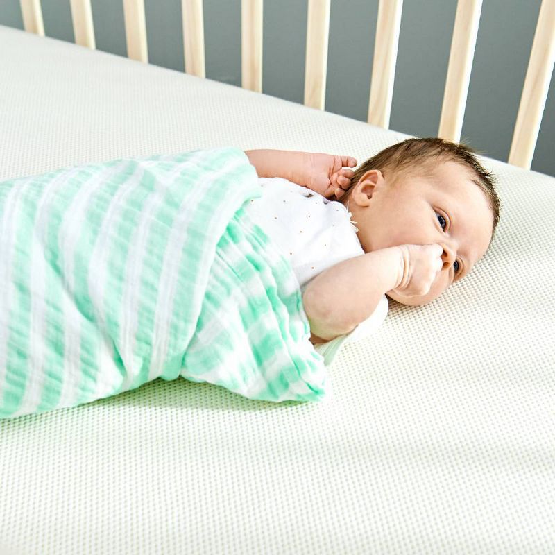 Naturepedic Certified Organic Cotton Breathable Baby Crib &#38; Toddler Mattress&#8211;Lightweight-2-Stage, 3 of 13