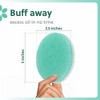 Impresa Double Sided Body Sponge for Daily Deep Cleansing and Regular Exfoliating - All Skin Types, 6 Pack - 3 of 4