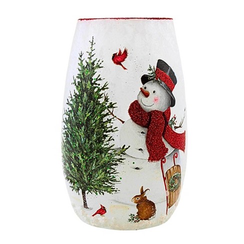 Stony Creek 5.25 In Delightful Snowman Pre-Lit Small Vase Cardinal Sled Bunny Tree Novelty Sculpture Lights - image 1 of 3