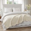 Gracie Mills Salvatore Oversized Stitched Scalloped Edges Throw Blanket - 3 of 4