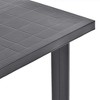 vidaXL Patio Table, Anthracite 31.5"x29.5"x28.3" Plastic - 3 of 4