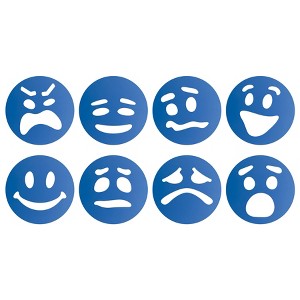 Roylco® Emotion Token Stencils, Pack of 8 - 1 of 3