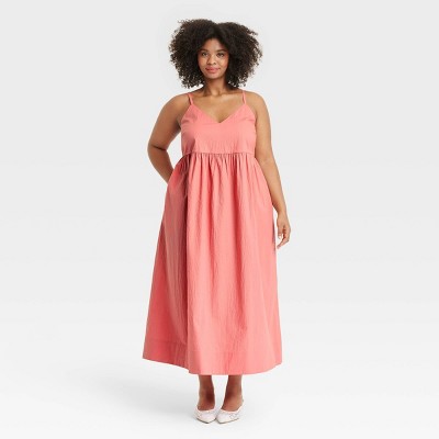 Women's Seersucker Maxi A-Line Dress - A New Day™