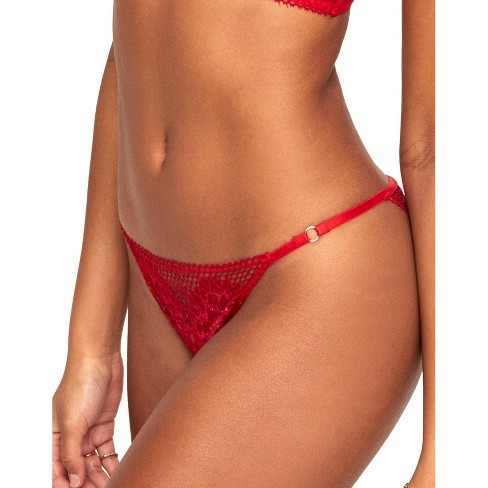 Adore Me Women's Evah Cheeky Panty XL / Barbados Cherry Red.