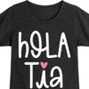 Girls' - Instant Message - Hola Tia Fitted Short Sleeve Graphic T-Shirt - 2 of 4