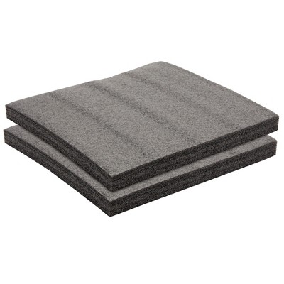 Okuna Outpost 2-Pack Packing Foam Sheets - 12x12x1 Customizable Polyethylene Insert Pads for Tool Case Cushioning, Crafts