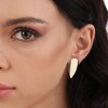 SOHI Women's California Gold Minimal Almond Stud Earrings - 4 of 4