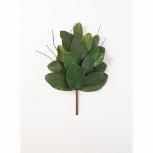 Sullivans Artificial Magnolia Leaf Bush 24.5"H Green - 1 of 2