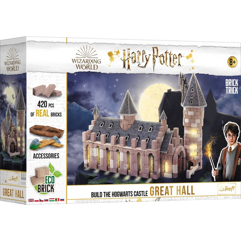 Trefl HarryPotter Brick Tricks The Great Hall Jigsaw Puzzle - 420pc: Hogwarts Castle, Creative Building Set, Ages 8+, 1 of 7
