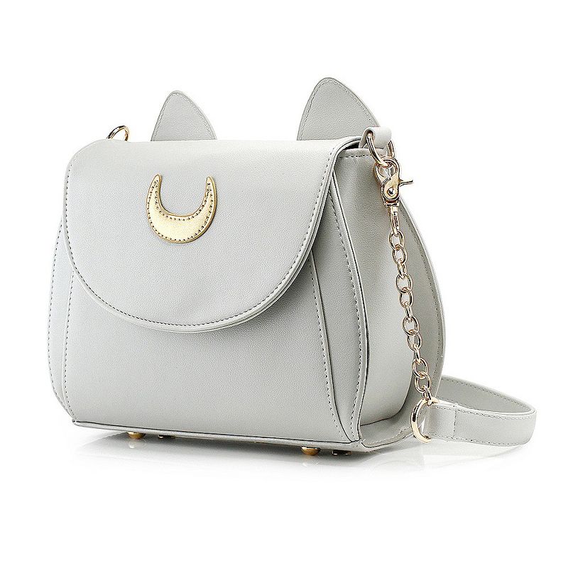 Gearonic Moon Lady Handbag Kitty Cat Ears Faux Leather Shoulder Bag Purse, 2 of 7