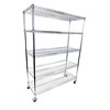 Shelving.com Chrome Wire Cart with 5 Tier Shelves - - 3 of 3