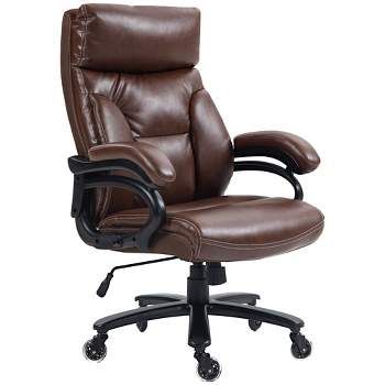 Vinsetto 400lbs Executive Office Chair for Big and Tall, PU Leather Computer Desk Chair with Adjustable Height