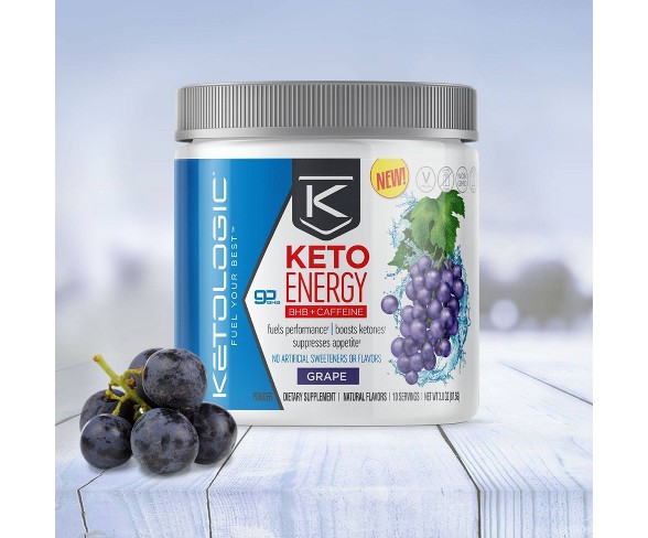 KetoLogic Energy Vegan BHB Salts - Grape - 3.0oz