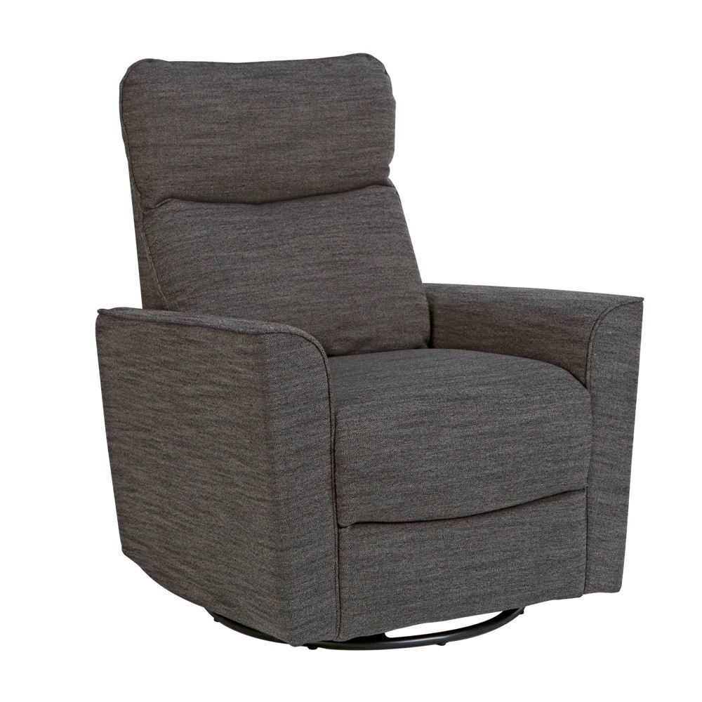 SECOND STORY HOME Soho Swivel Recliner Chair - Dark Gray -  79484330