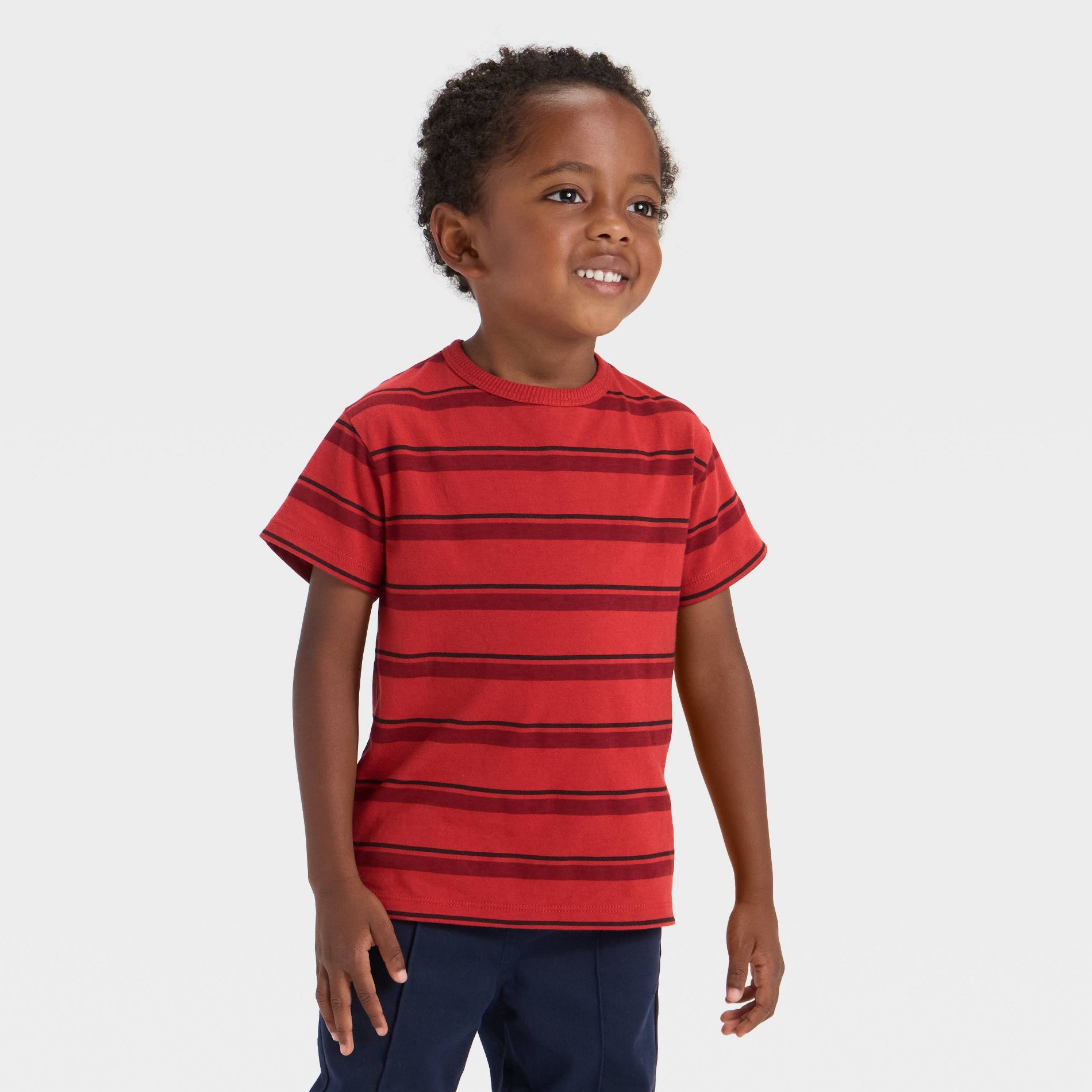 Toddler Boys' Short Sleeve Relaxed T-Shirt - Cat & Jack™ Red 4T