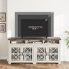 Homhougo TV Stand for TVs up to 80" White - 3 of 4