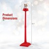 NAYSAYE 5 Ft Christmas Snow Globe Lantern, Musical Snowy Streetlamp 8 Tunes, Blowing Snow, Rotating Scene for Entryway, Porch, Red, 12.5"*12.5"*60.5" - 4 of 4