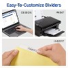 Avery Big Tab Insertable Dividers for 3 Ring Binder, 5-Tab Sets, Clear Tabs, Buff Paper with Gold-Reinforced Buff Paper, 24 Sets (11113) - 2 of 4