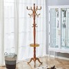 Grungis Resin Stainless Steel Freestanding Coat Racks with Key Tray,Hall Tree with 9 Hooks,Entryway Furniture for Hanging Clothes - 2 of 4