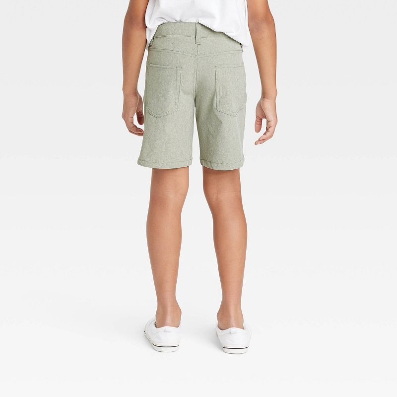 Boys' Quick Dry Flat Front 'At the Knee' Chino Shorts - Cat & Jack™, 3 of 5