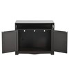 GustoWave Designer Cat Washroom, Storage Bench Cat Litter Box Enclosure Furniture Box House with Table, Spacious Storage - 3 of 4