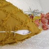Unique Bargains Decorative Cozy Solid Color Cut Flower Checkered Throw Pillow Covers 4 Pcs - 4 of 4