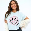 Simply Sage Market S.W.Smiley Cow Print Garment Dyed Tee - 2 of 4