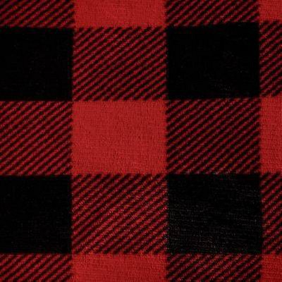 buffalo plaid - red/black