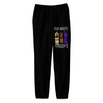 Five Nights at Freddy's Character Group Youth Black Drawstring Sweats