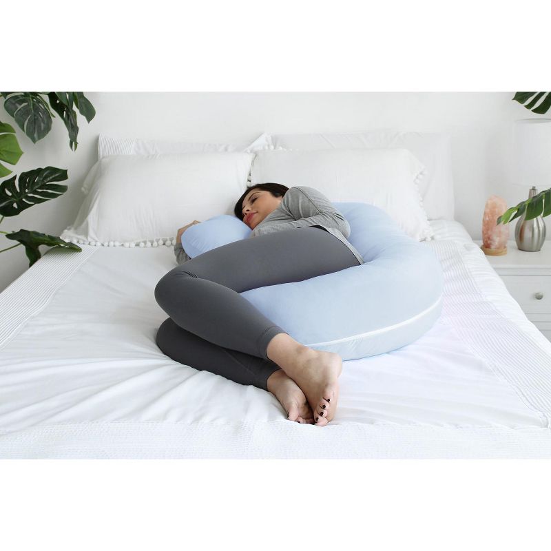 PharMeDoc Pregnancy Pillows C-Shape Full Body Maternity Pillow, Jersey Cover, 6 of 10