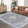 Vintage Area Rug - Rug for Living Room, Washable Rug, Non Slip Stain-Resistant Carpet, Low Pile Soft Vintage Design, Perfect for Bedroom & Dining Room - 2 of 4