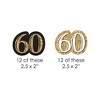 Big Dot of Happiness Adult 60th Birthday - Gold - DIY Shaped Birthday Party Cut-Outs - 24 Count - 2 of 4