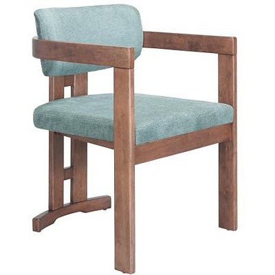 Zuo Poly Dining Chair Moss Gray & Walnut