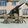 WestinTrends Dylan HDPE Outdoor Patio Adirondack Chairs with Ottomans (4-Piece Conversation Set) - image 2 of 4