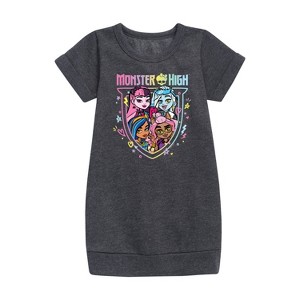 - Mattel - Class Crew In Attendance Graphic Short Sleeve Fleece Dress - 1 of 3