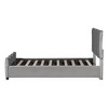Whisen Morden Design Full Size Upholstered Platform Bed with Distinctive Headboard - 4 of 4