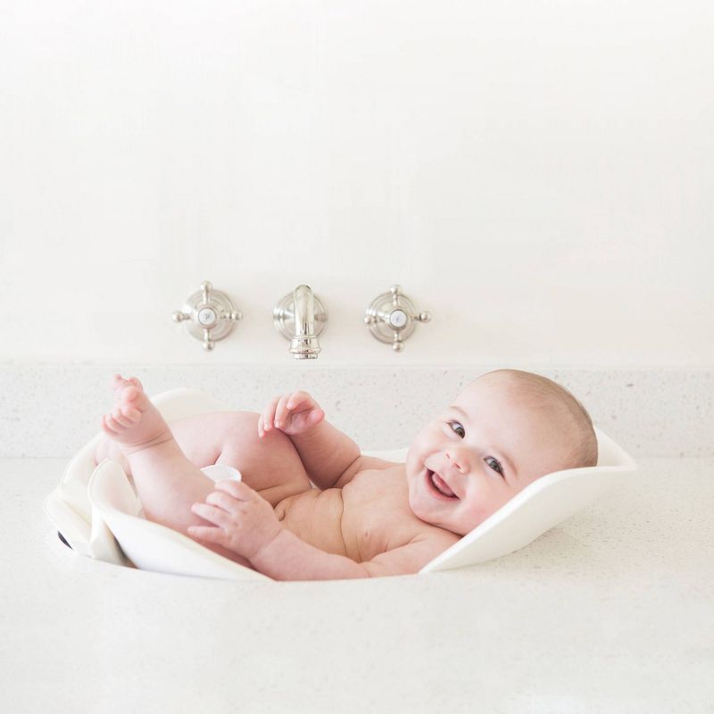 Puj Soft Foldable Infant Bath Tub - White, 4 of 9