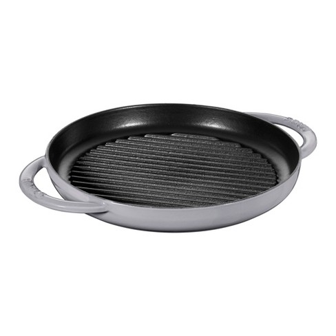 Staub Cast Iron 10-inch Pure Grill - Graphite Grey : Target