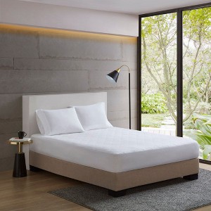 NicBex Pure Cotton Quilted White Mattress Pad for Cooling & Moisture Wicking,Bedroom Bed Mattress in a Box - 1 of 4