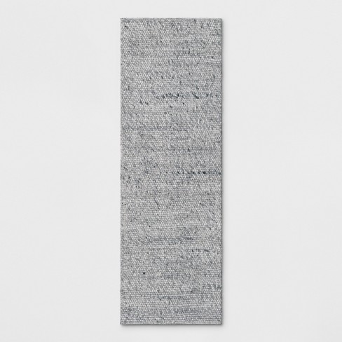 2'3x7' Chunky Knit Wool Woven Rug Gray - Project 62™ : Target