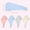 Unique Bargains Cloud Grid Shape Hair Drying Towel Wrap Dry Cap 1 Pc - 4 of 4
