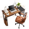 Infurnic Desks Computer Desk with Drawers, Office Desk Headphone Hook Storage Shelf, PC Table Study Writing Table, Multicolor Splicing, 40 Inch - 3 of 4