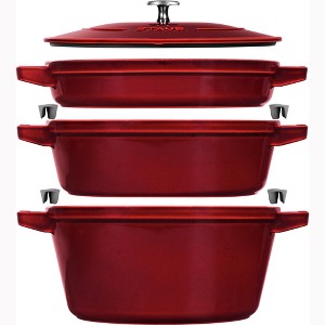 STAUB Cast Iron 4-pc Stackable Set - 1 of 4