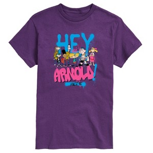 Men's - Hey Arnold! - Arnold Spray Paint 96 Short Sleeve Graphic T-Shirt - 1 of 3