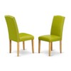 HomeStock Artisanal Attic Parson Leather Chair Set of 2 - 3 of 4