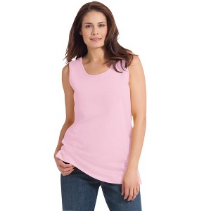 Woman Within Women's Plus Size Petite Perfect Scoopneck Tank - 1 of 4