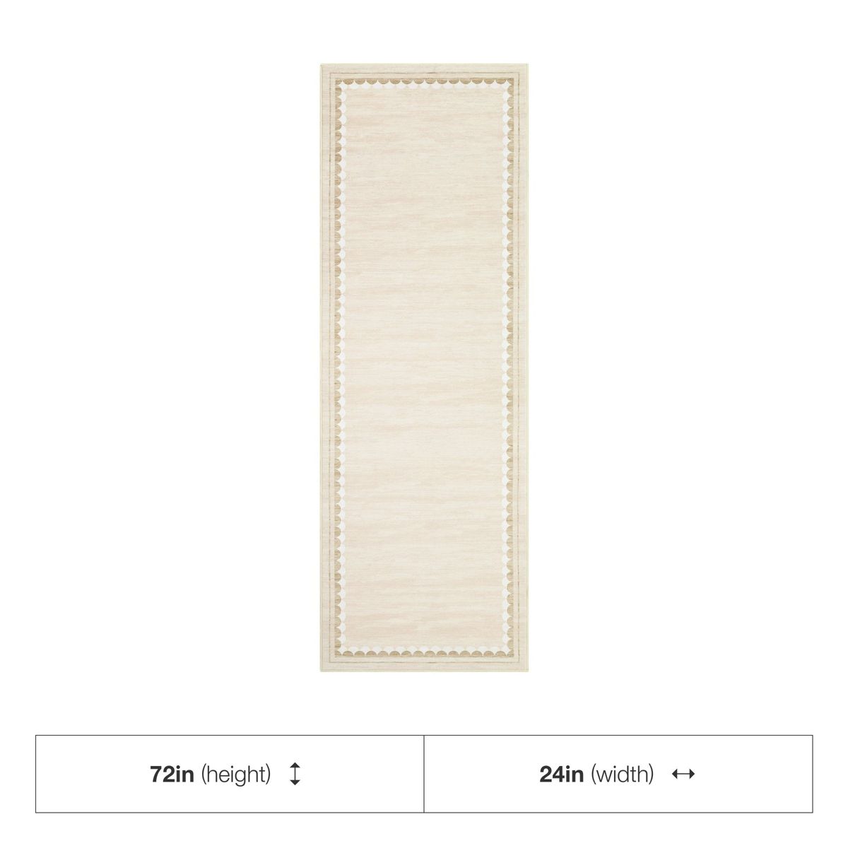 Garvee Washable Rugs for Living Room Bedroom Modern Solid Area Rug Low Pile Non Slip Bordered Print Rug - thumbnail 8