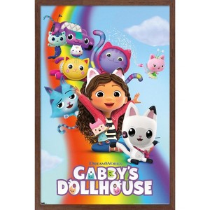 Trends International Gabby's Dollhouse - Key Art Framed Wall Poster Prints - 1 of 4