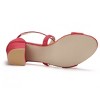Allegra K Women's Open Toe Crisscross Buckle Ankle Strap Block Heel Sandals - 4 of 4