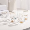 Unique Bargains Polystyrene Lightweight Shot Glasses Drinkware with Turquoise Elements 1 Pc - 4 of 4